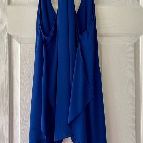 BCBGMAXAZRIA. Solange, Back-Drape Halter Top. - Picture 3 of 5